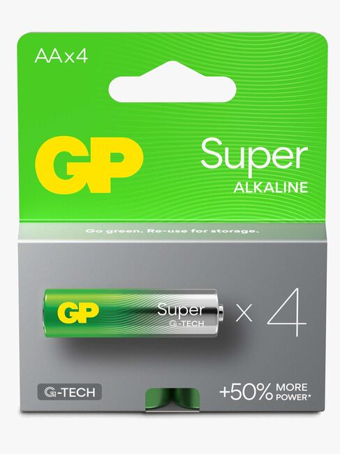 GP Super Alkaline G-TECH AA/LR6 Batterier 4-Pak