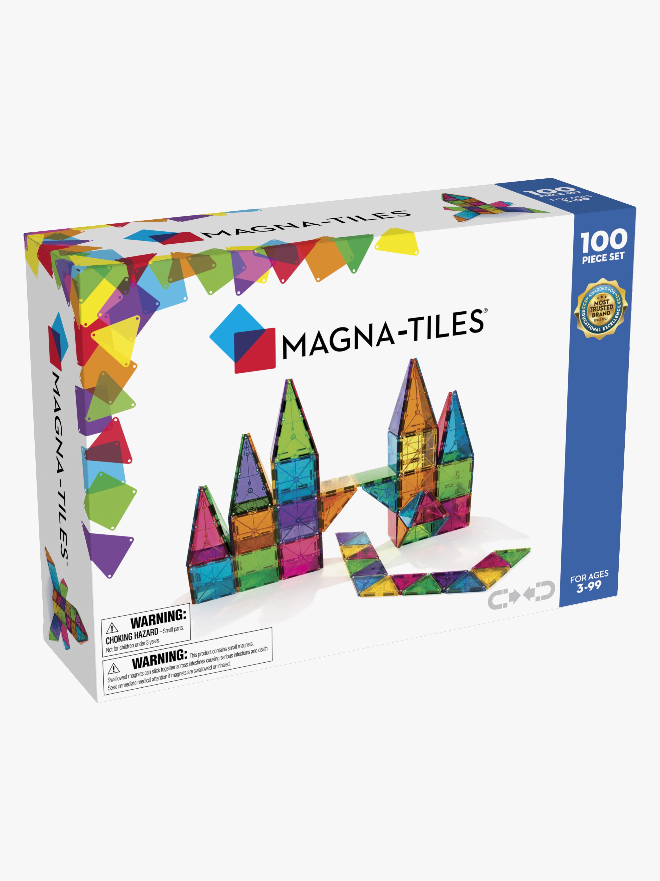 MAGNA-TILES Clear Colours Byggesæt 100 Dele