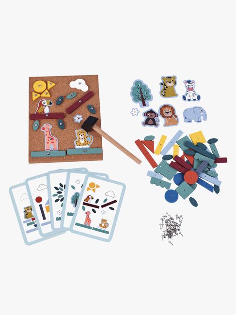 Kinder and Kids Hammer Og Søm Spil Junglen, Multifarvet