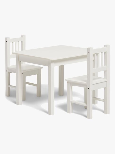 Alice & Fox LOVIS Bord & Stole + Sofa med Opbevaring, Hvid