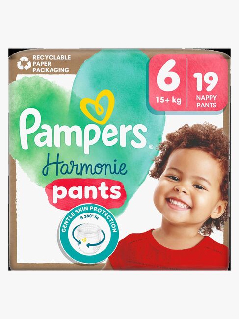 Pampers Harmonie Buksebleer Str. 6 15kg+ 19-pak