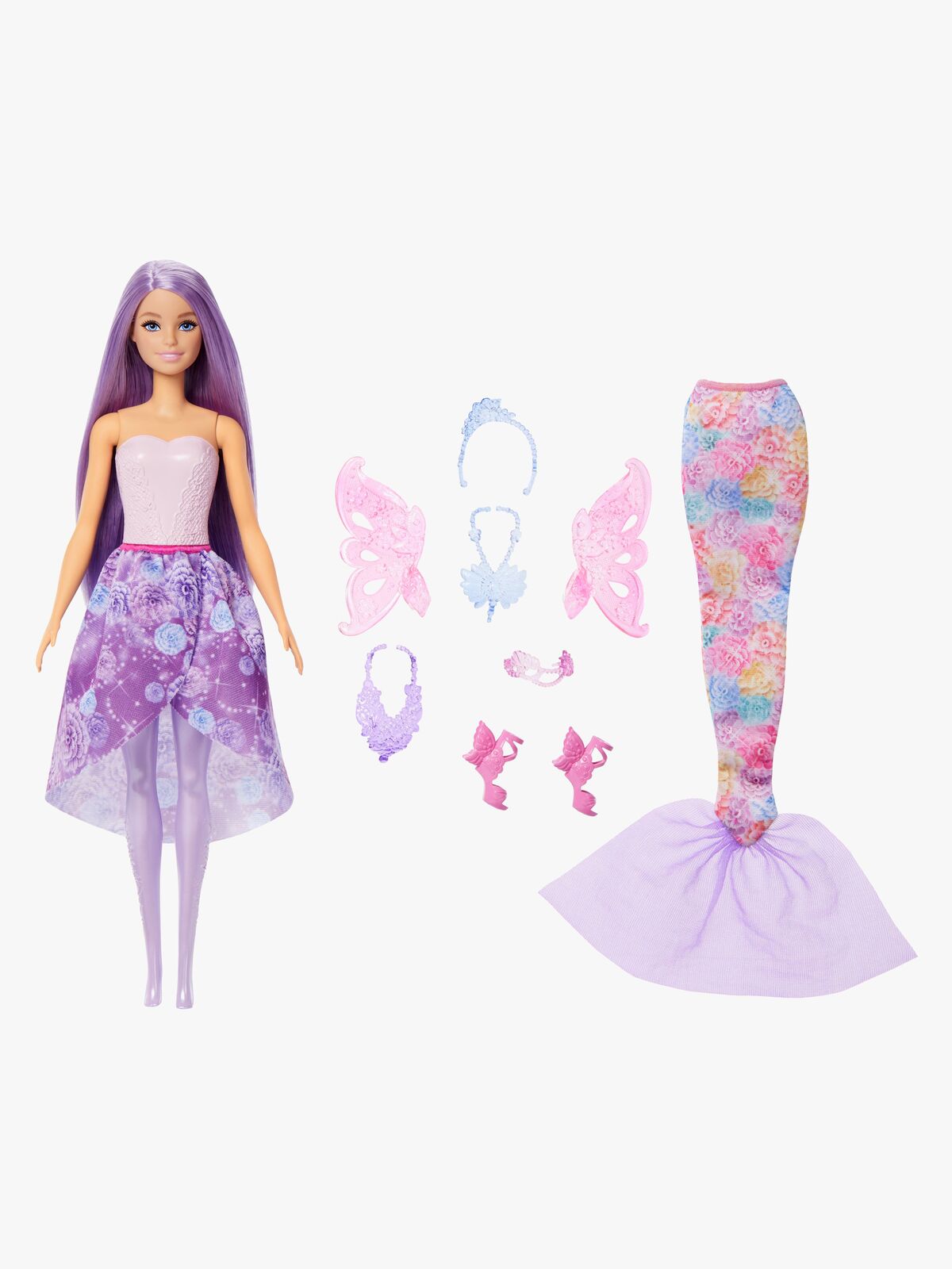 Barbie Fantasy Dress Up Dukke Lilla Hår