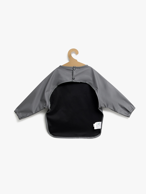 Beemoo CARE Bib  Langærmet Hagesmæk, Dark Grey
