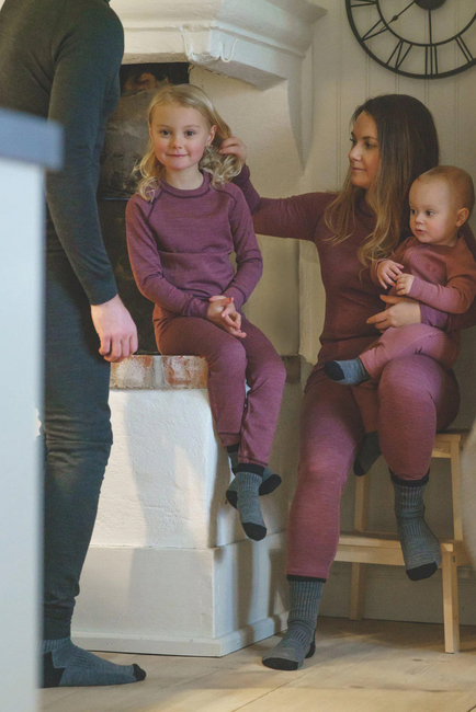 Lindberg Merino Skiundertøj JR Merinomix, Dry Rose