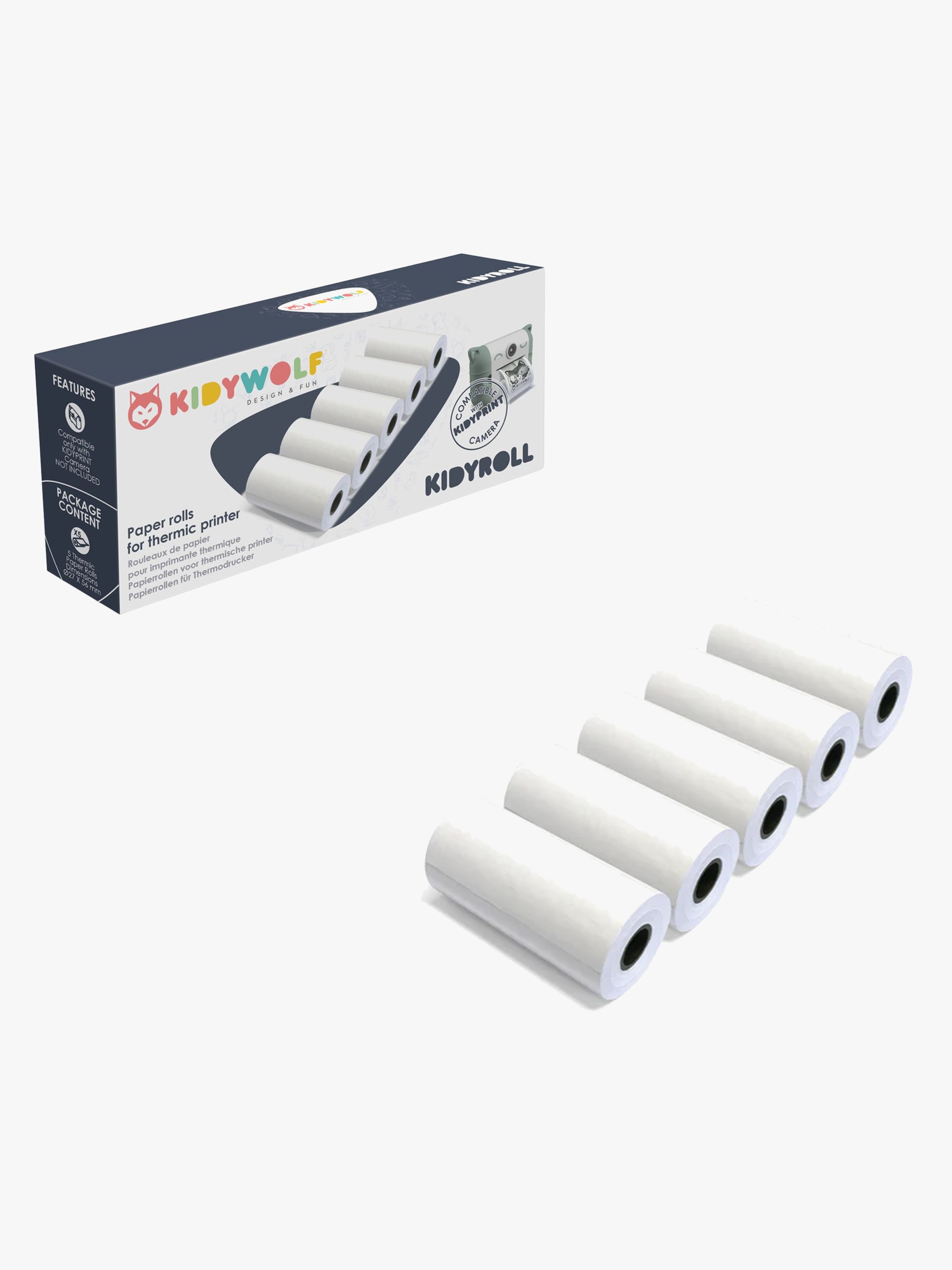 Kidywolf Kamerapapir til Polaroidkamera, Hvid
