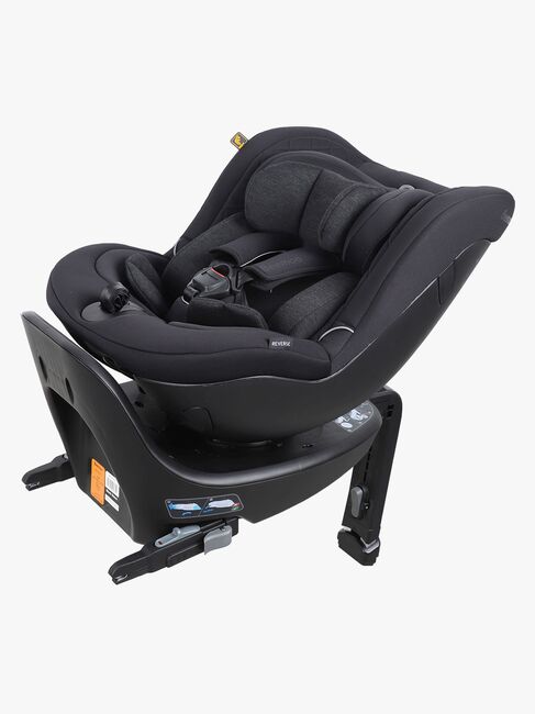 Beemoo Reverse i-Size Bagudvendt Autostol Inkl. Tilbehørspakke, Black Stone