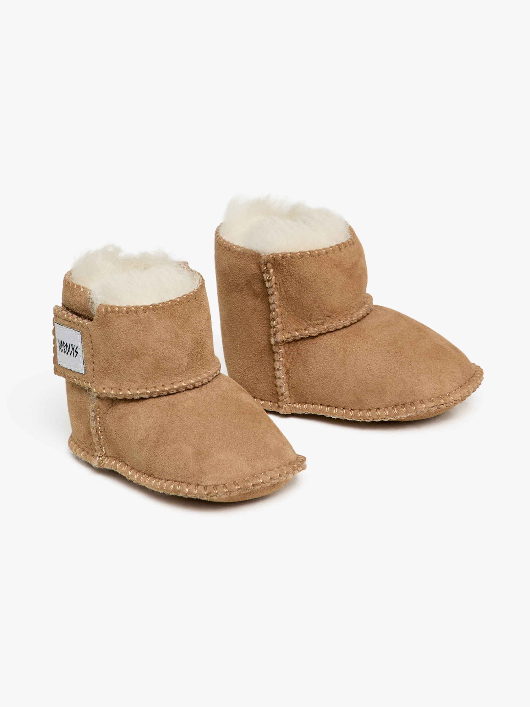 Nordlys Sigrid Lammeskindshjemmesko, Beige, 6-12 mdr.