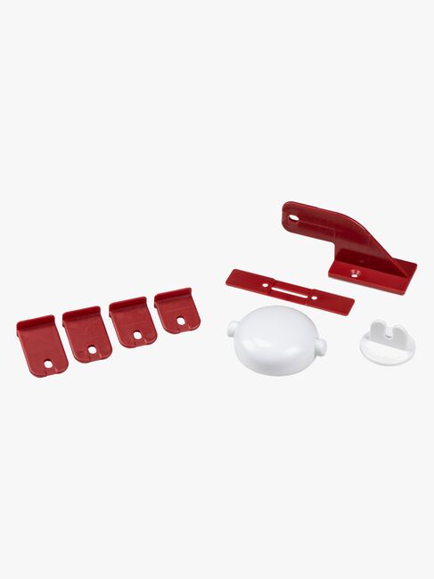 Safe & Care Selvklæbende Dobbelt Skabslås, Hvid