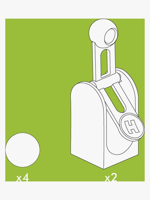 Hubelino Tyngdekraftshammer 6 Dele