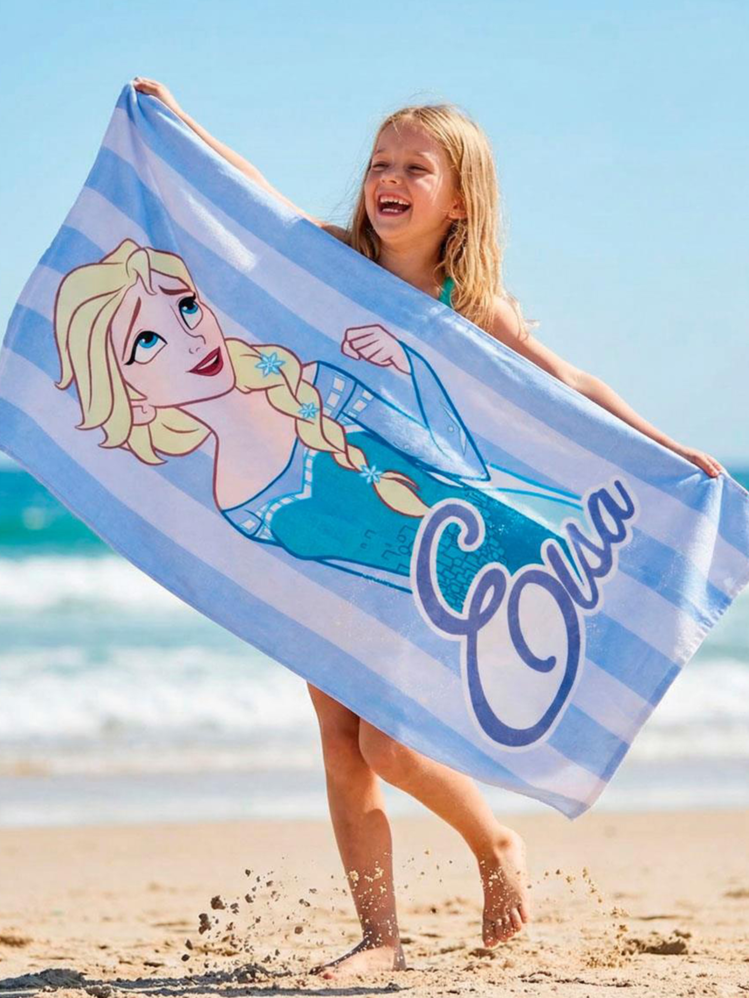 Disney Frozen Strandhåndklæde, Lyseblå