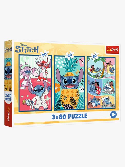 Trefl Lilo & Stitch Puslespil 3x80 Brikker