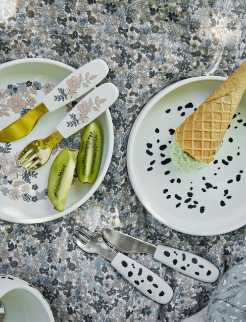 Elodie Tallerken Sæt Silikone, Blue Garden