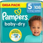 Pampers Baby-Dry Bleer Str. 5 11-16 kg 108-pak