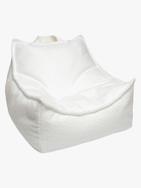 Meowbaby Boucle Sækkestol, Hvid