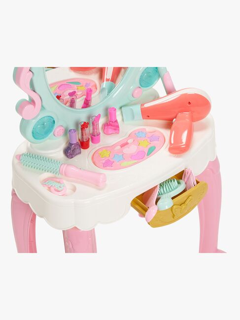 Cloudberry Castle Sminkebord m. Lyd & Lys, Lyserød