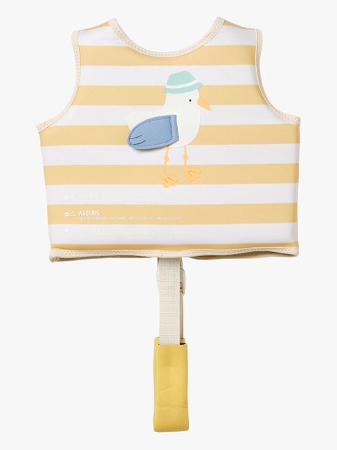 SUNNYLiFE Svømmevest, Sid the Seagull Mustard Stripe