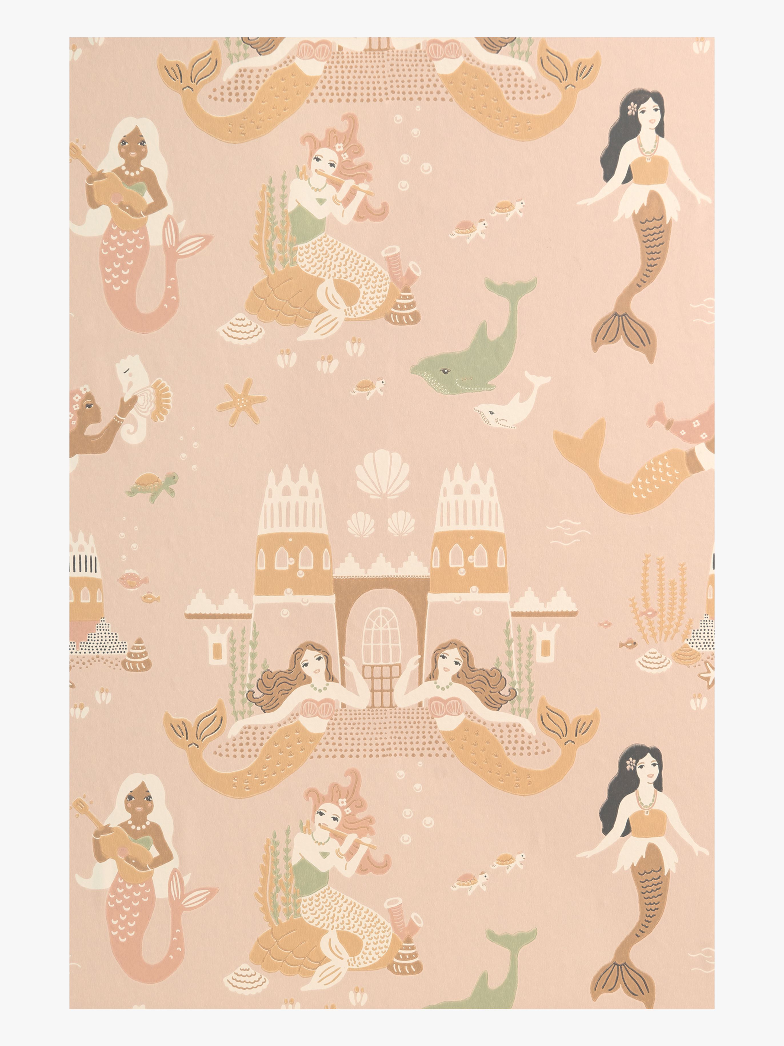 Majvillan Tapet Mermaid Reef, Sweet Pink