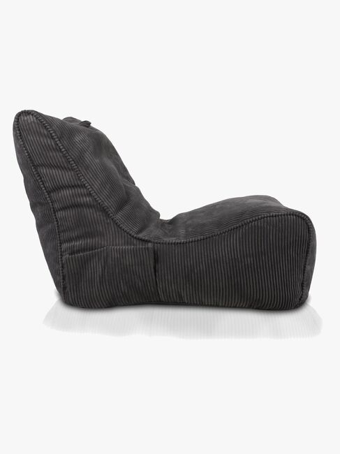 Furini Flavio Sækkestol Velour, Mørkegrå