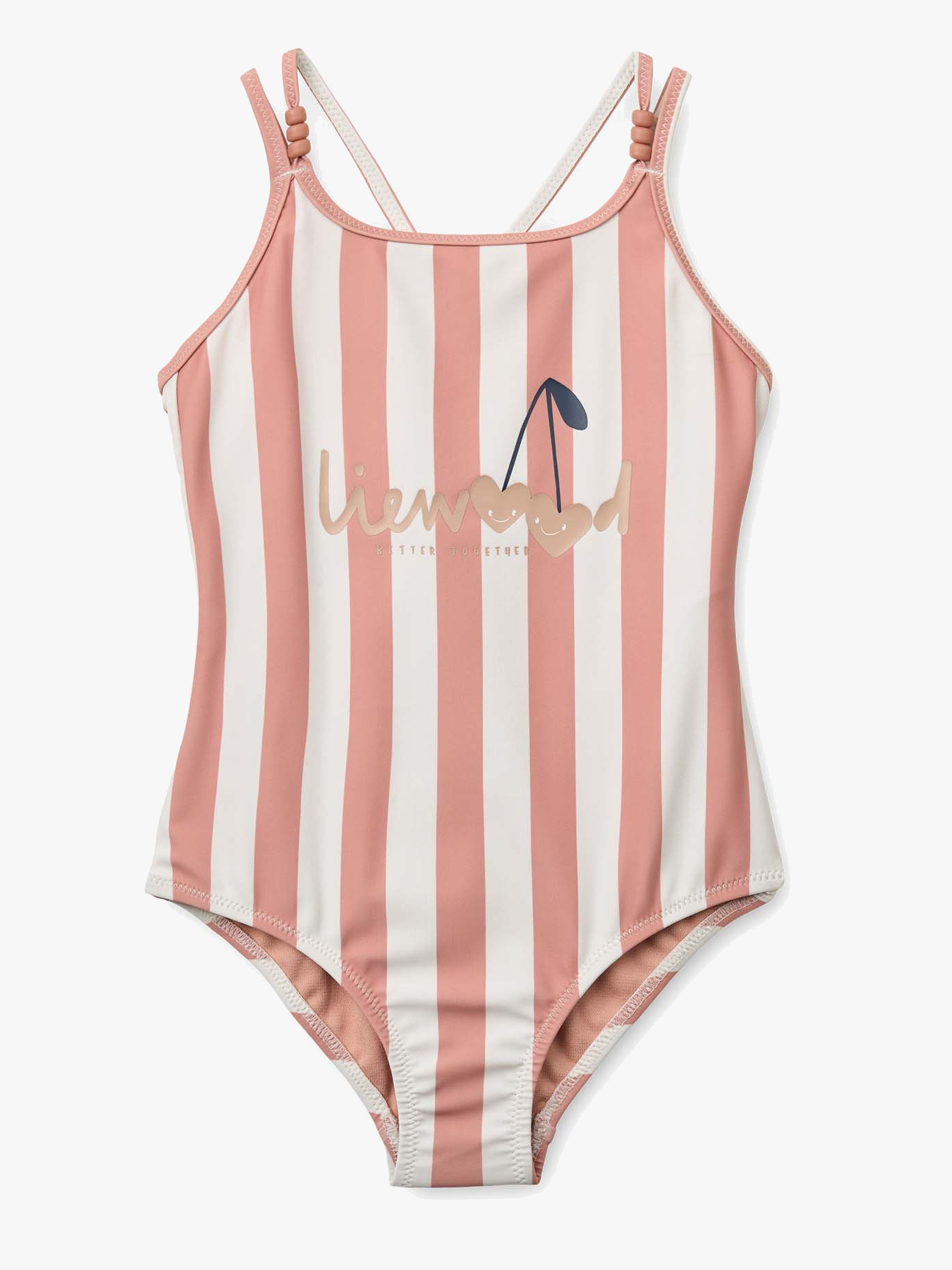 LIEWOOD Suna Badedragt, Coral blush/creme de la creme stripe, 104