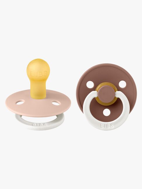 BIBS Colour Glow Sut 2-pak Latex Str. 1, Blush/Woodchuck