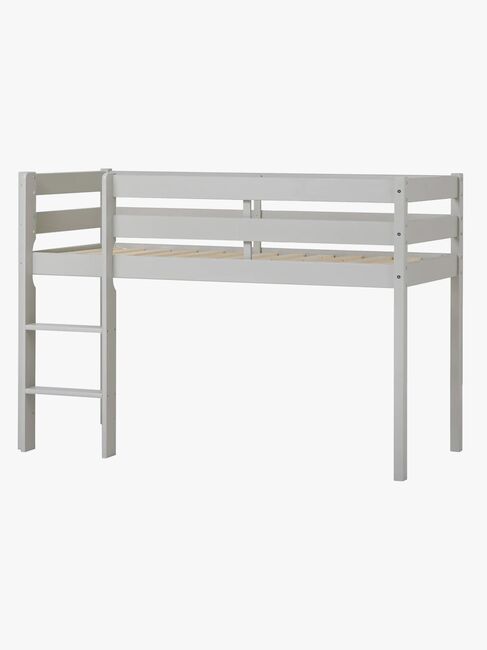 Hoppekids ECO Comfort  Halvhøj Højseng 70x160, Duegrå