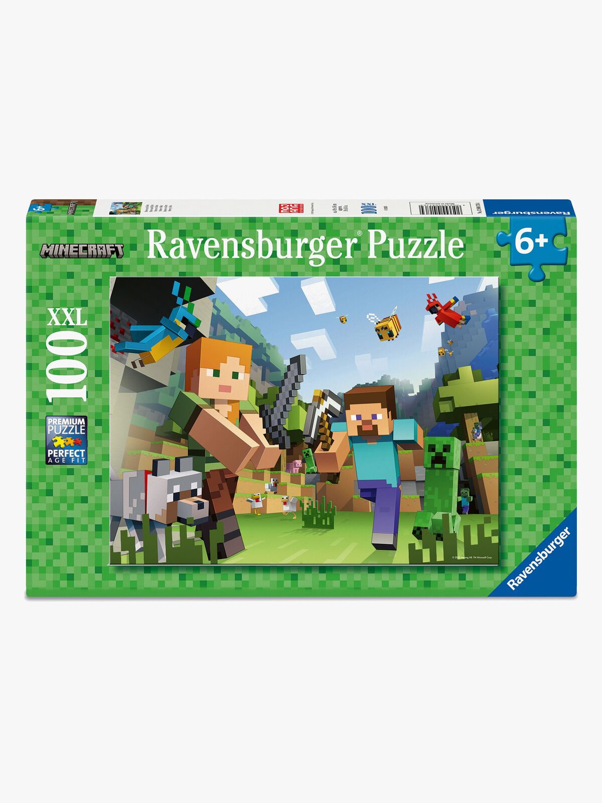 Ravensburger Minecraft Puslespil 100 Brikker