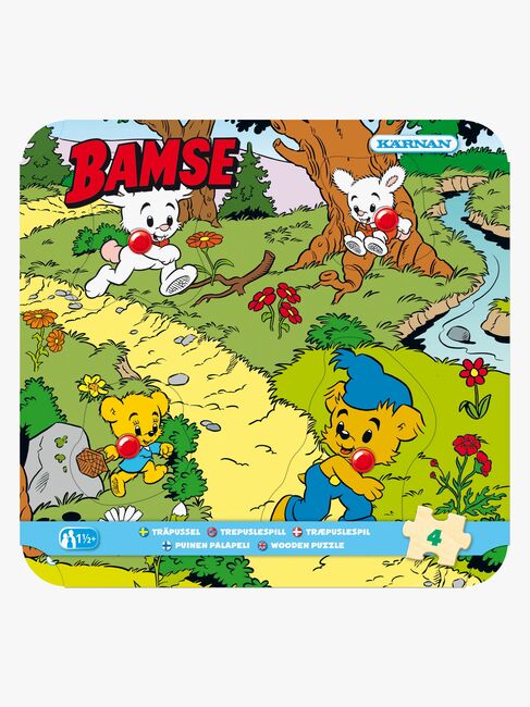 Egmont Kärnan Bamse Knoppuslespil Bamse i Skov 4 Brikker