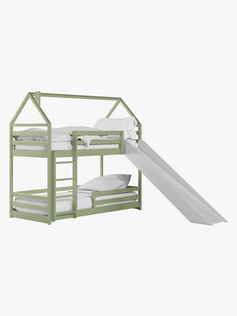 Lano Meble PLAY Køjeseng med Rutsjebane 90x200, Olive