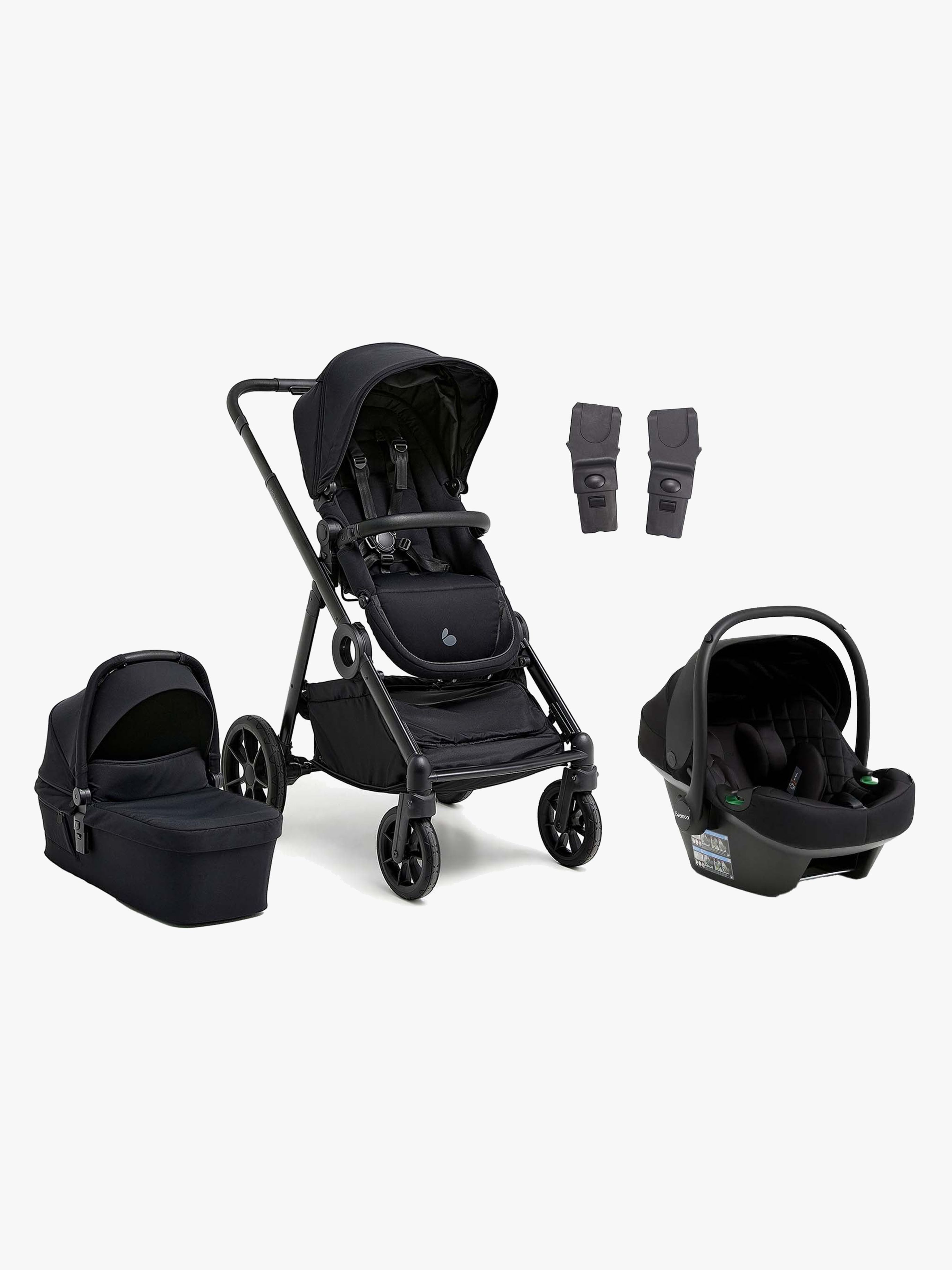 Beemoo Pro Multi 2 Duovogn inkl. Route i-Size Autostol Baby, Coffee Black/Black Stone