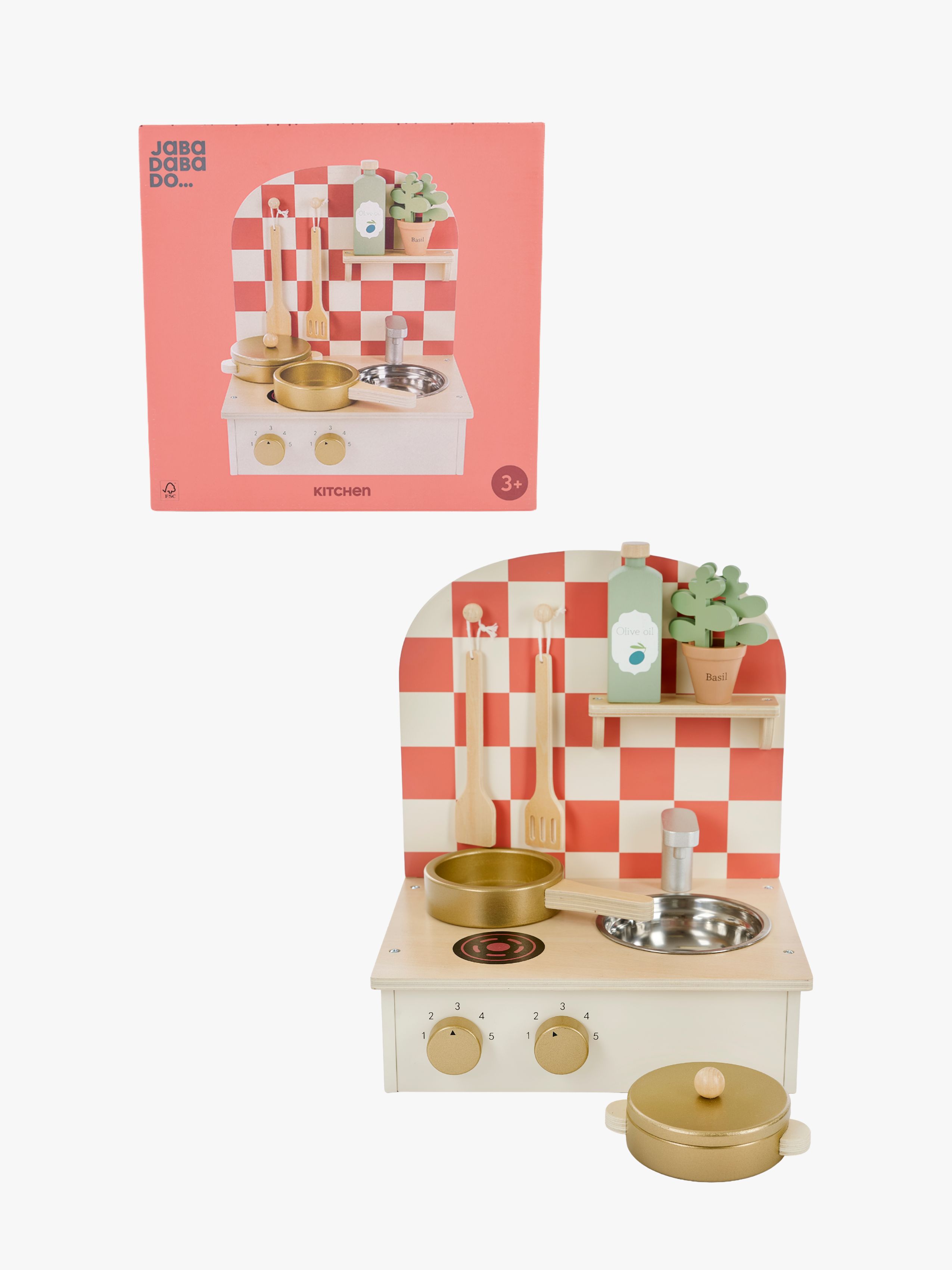 Jabadabado Legetøjskøkken Lille, Beige