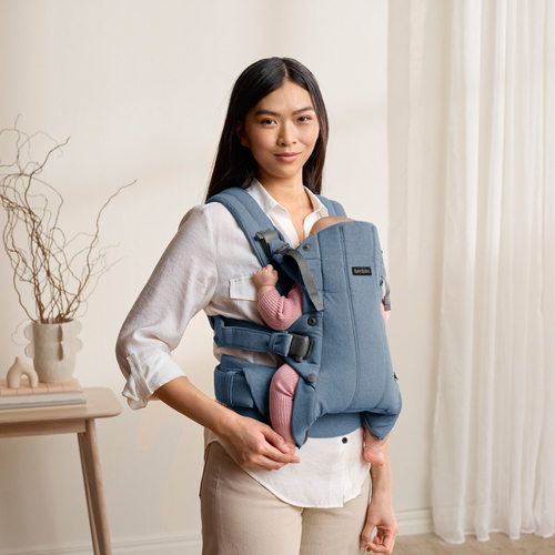 BabyBjörn Harmony Bæresele Woven, Blue Melange