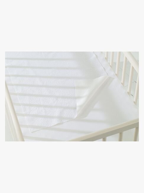 Babydan Frottéunderlag 50x90, Hvid