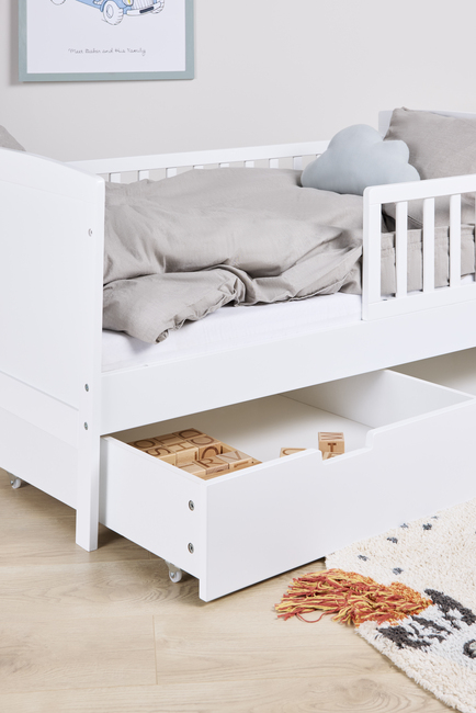 JLY DREAM Juniorseng JULI inkl Sengeopbevaring & Madras 70x140, Hvid