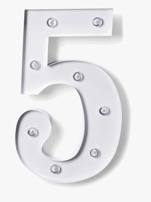 Alice & Fox Tallampe 5, Hvid