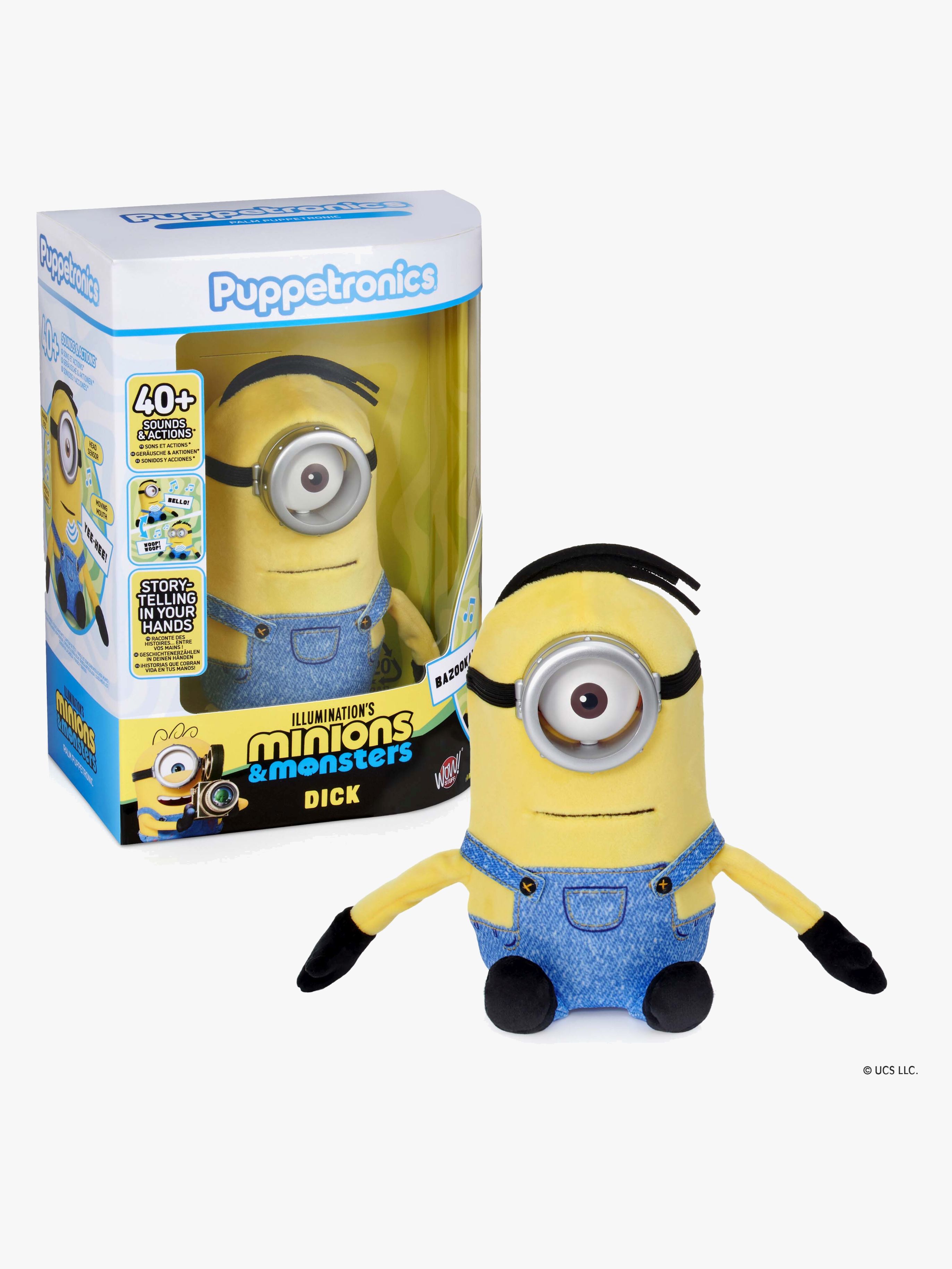 Minions Puppetronic Dick Palm  Interaktiv Bamse 25 cm
