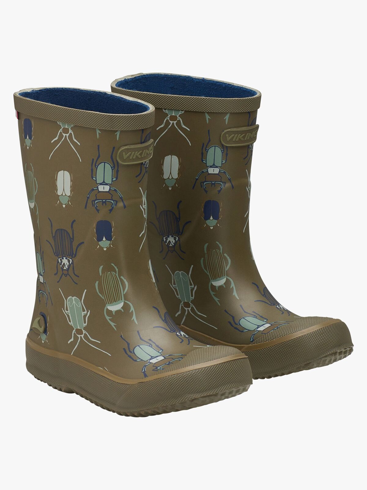 Viking Indie Print Gummistøvler, Khaki/Linen
