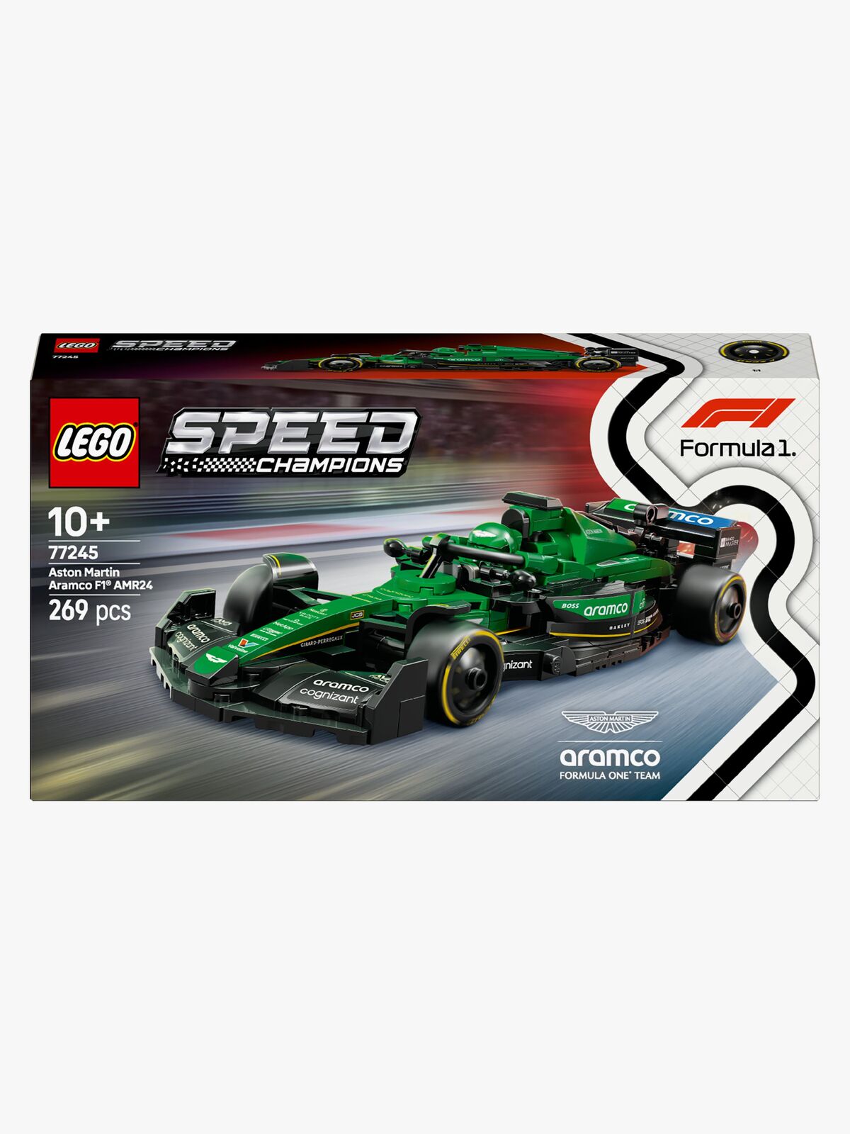 LEGO Speed Champions 77245 Aston Martin Aramco F1 AMR24-racerbil