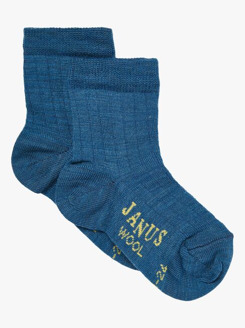 Janus Uldstrømper Merinoblanding 3-pak, Lyseblå
