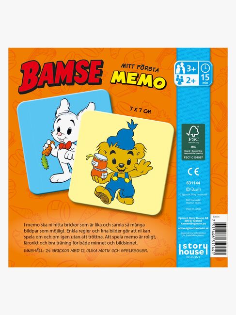 Egmont Kärnan Første Bamse Huskespil