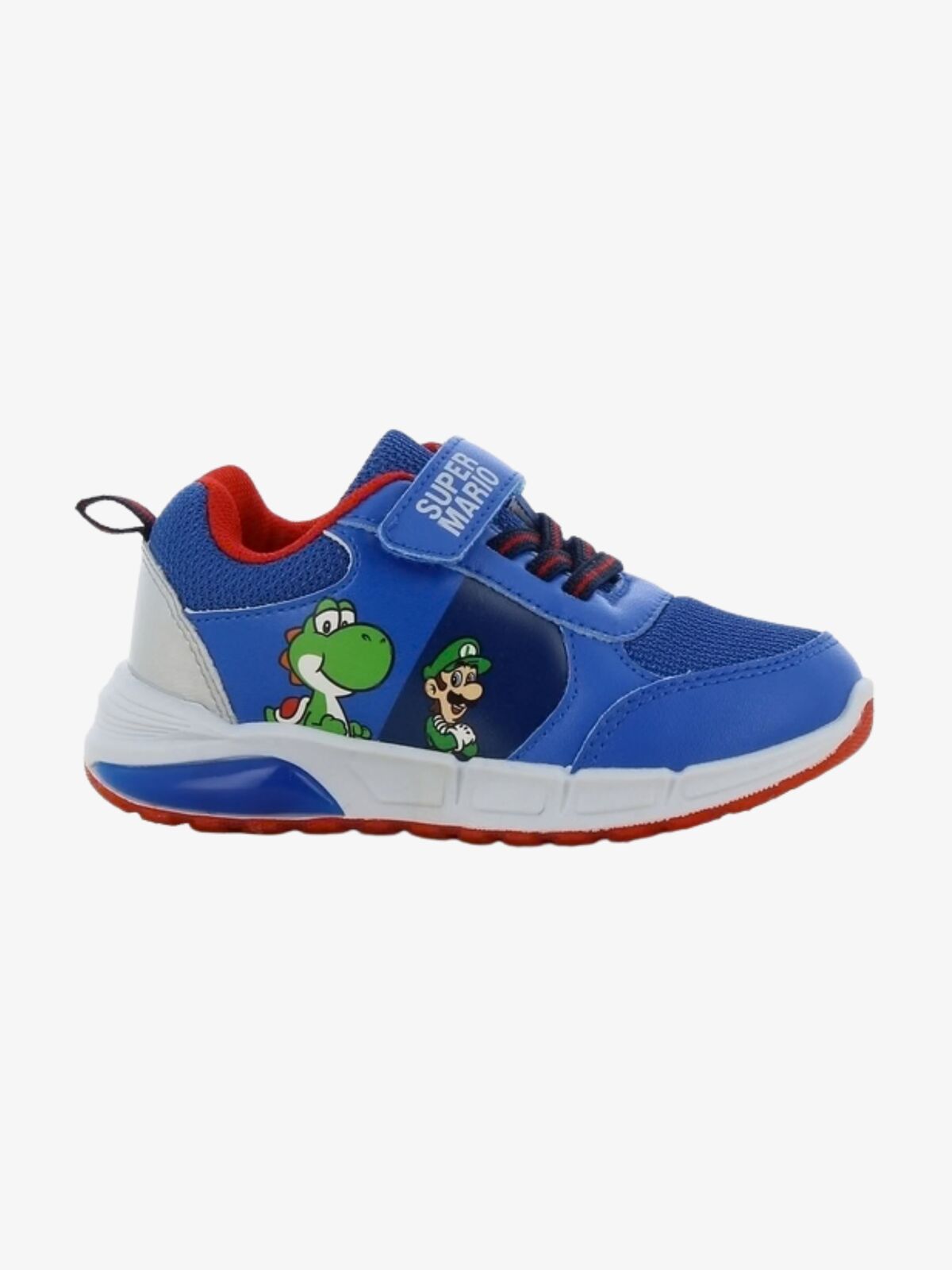 Super Mario Sneakers, Cobalt Blue/Silver