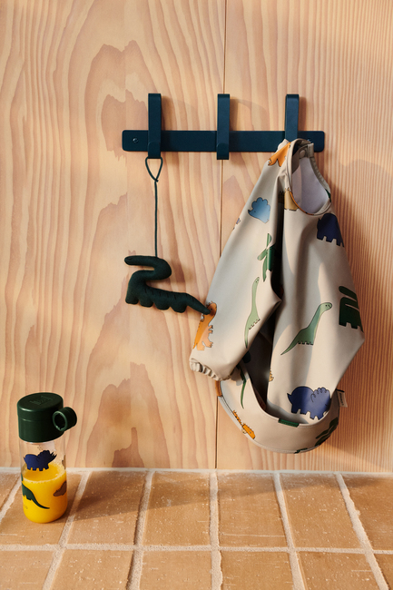 LIEWOOD Merle Cape Hagesmæk med Tryk, Dinosaurs/Mist