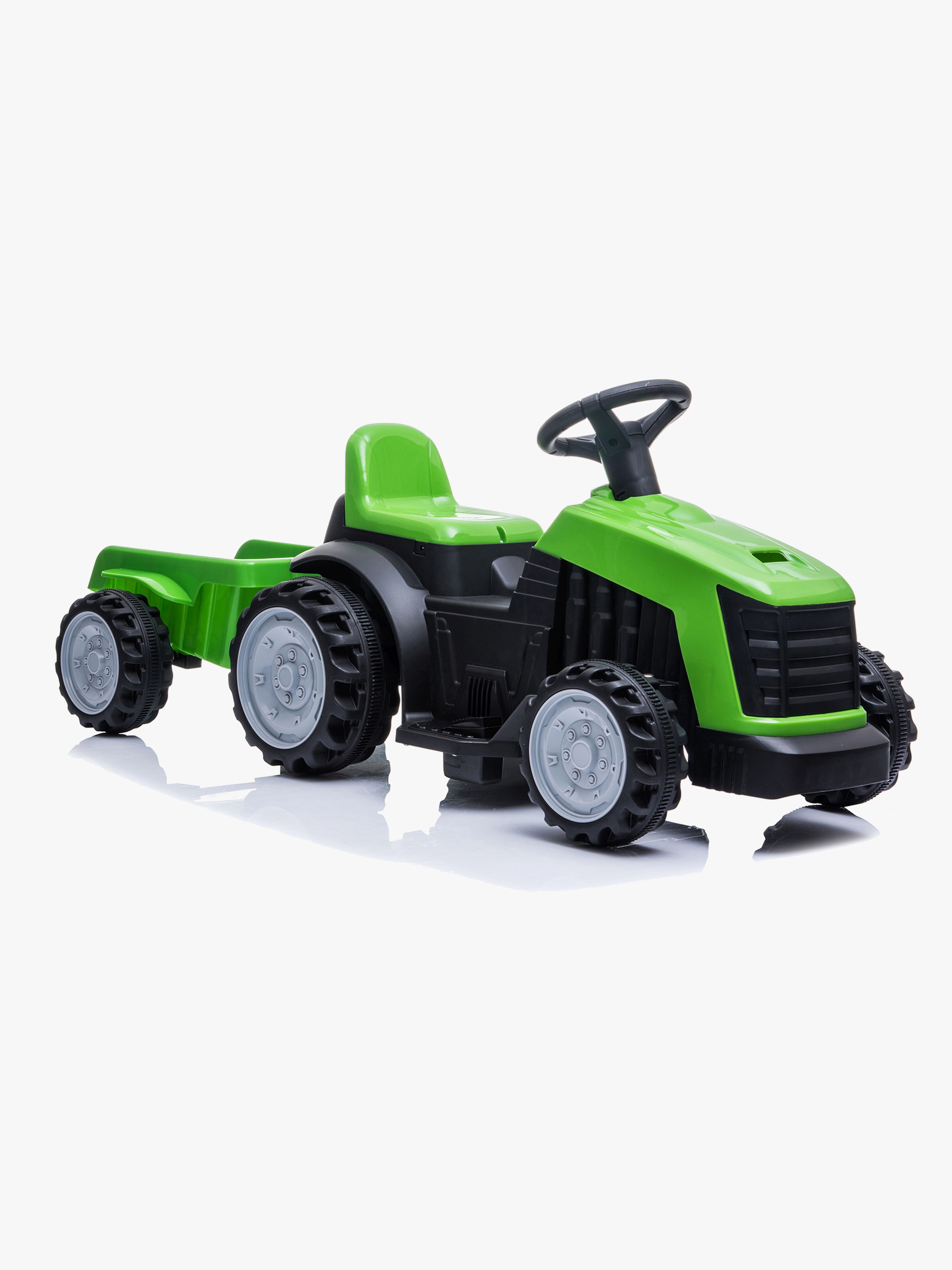 Azeno Eltraktor m. Anhænger, Grøn