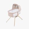 Lionelo Malin Evo Bedside Crib, Beige Natural