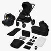 Lionelo Layla 3-in-1 Kombivogn, Black Onyx
