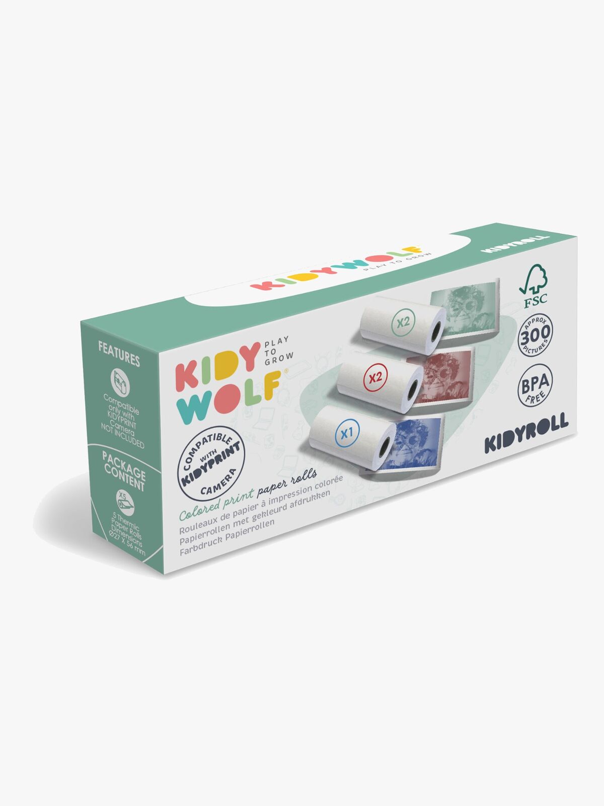 Kidywolf Kamerapapir til Polaroidkamera Farve