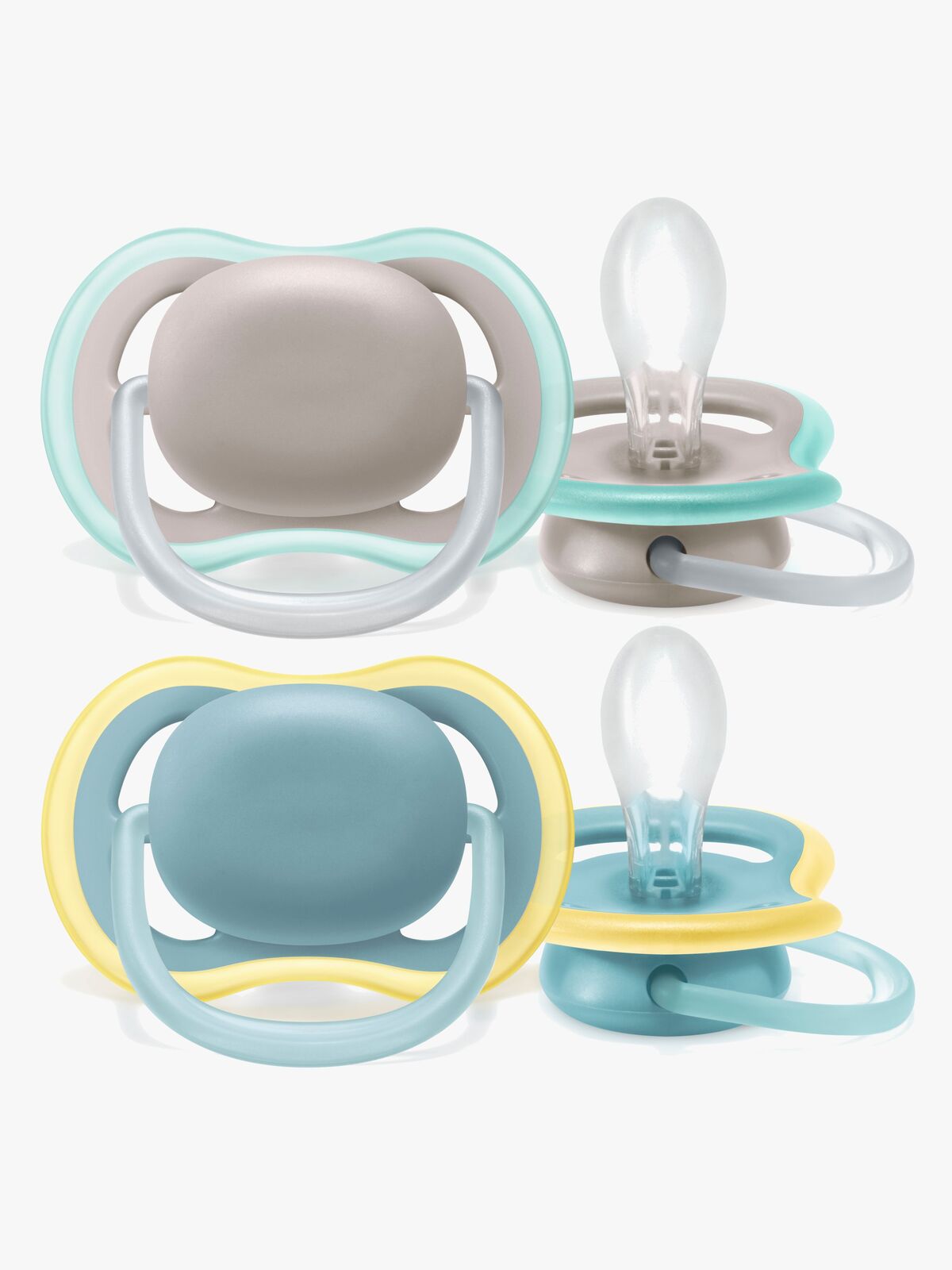 Philips Avent Ultra Air Deco Sut 2-Pak 18+m, Grå/Blå