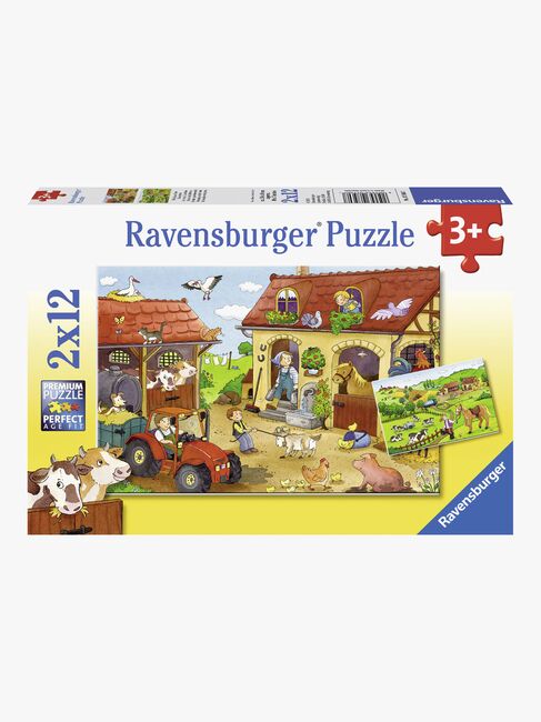 Ravensburger Puslespil Gårdsarbejde 2x12 Brikker