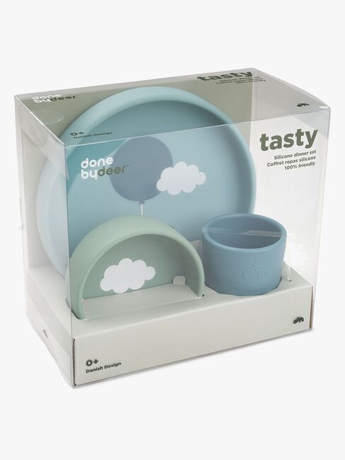 Done By Deer Happy Clouds Børneservicer, Blå