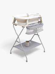 Beemoo CARE Assist Badekar inkl. Badestøtte Stativ & Skyllekande, Beige