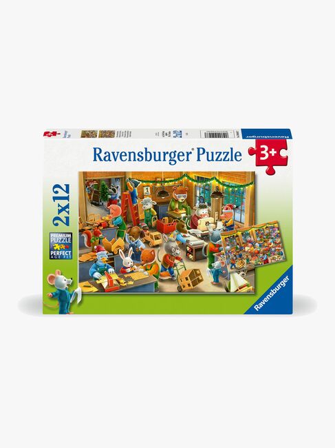 Ravensburger Christmas Toy Factory Puslespil 2x12 Brikker